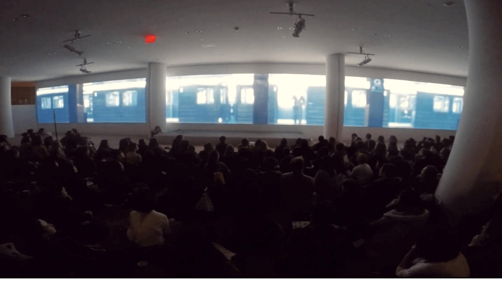 ITP Big Screen Show: the subway scene across the screens