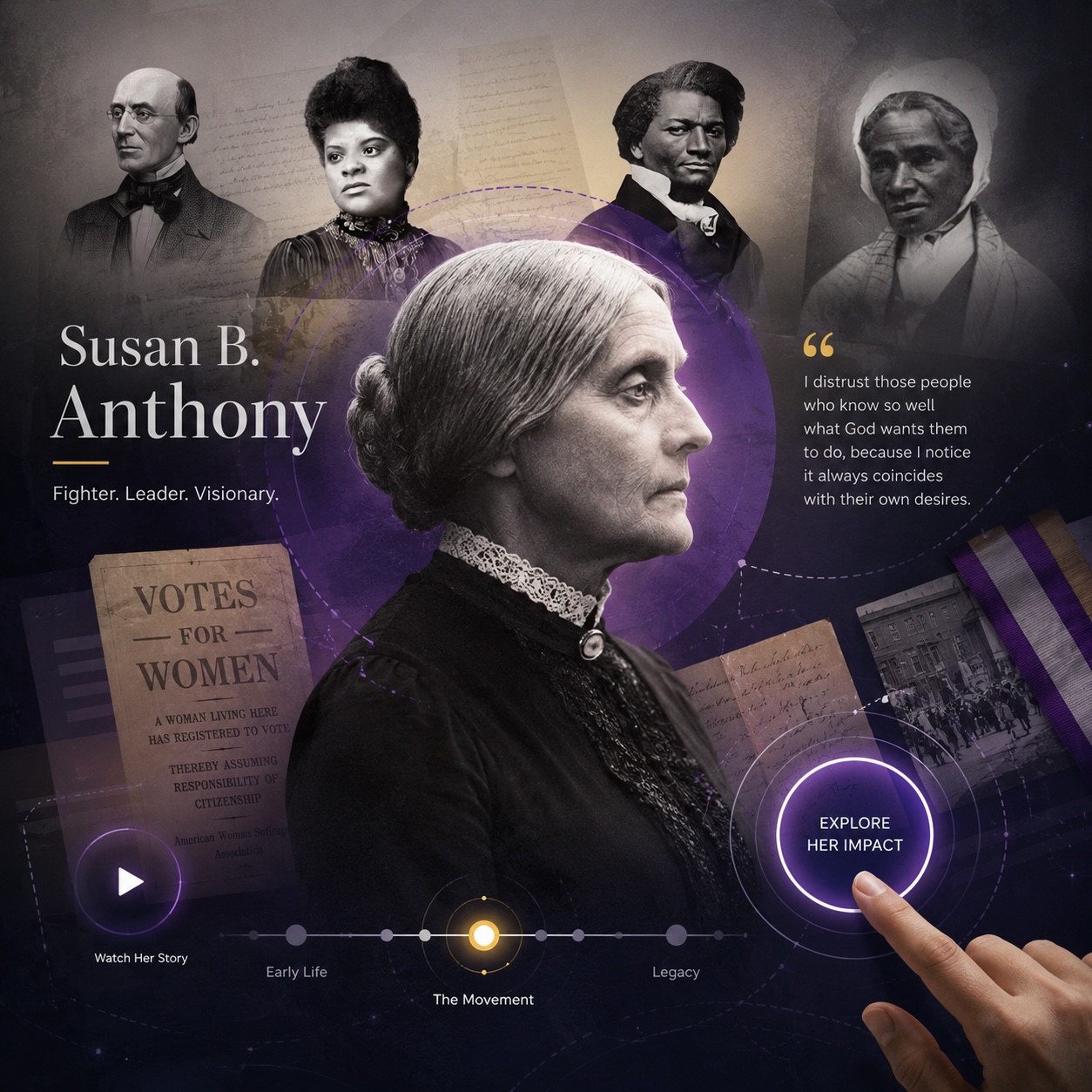 Susan B. Anthony's House exhibition
